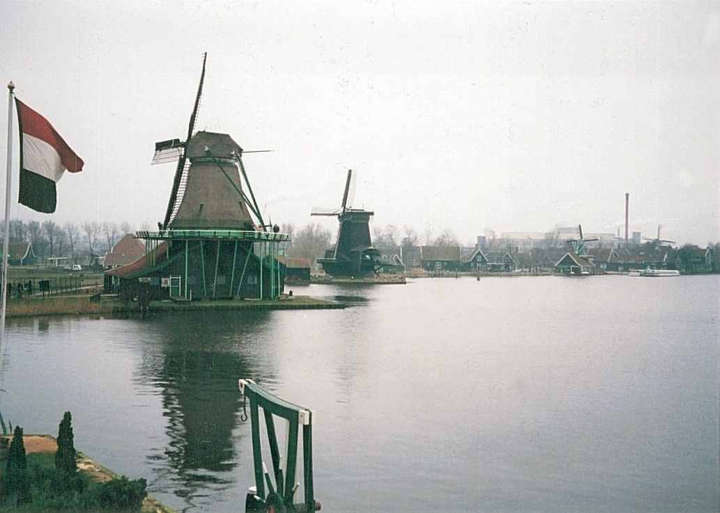 Windmills by the canal