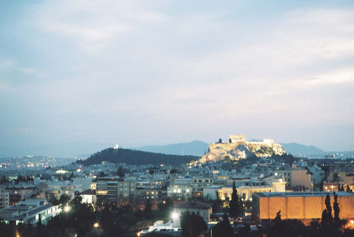 The Acropolis at sunset