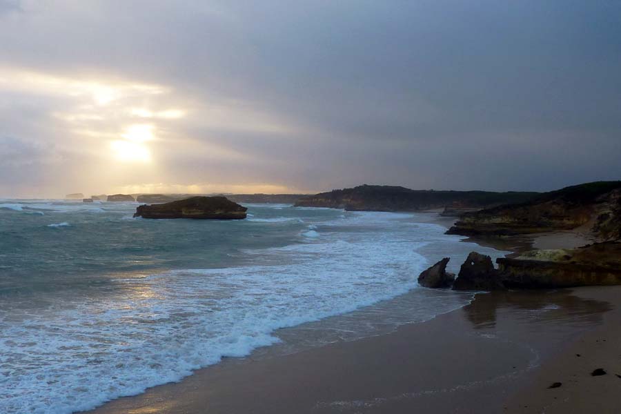 The Bay of Martyrs at Sunset