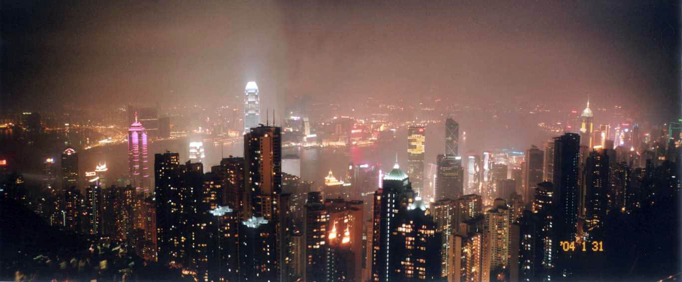 Kowloon Side from Victoria Peak 2004