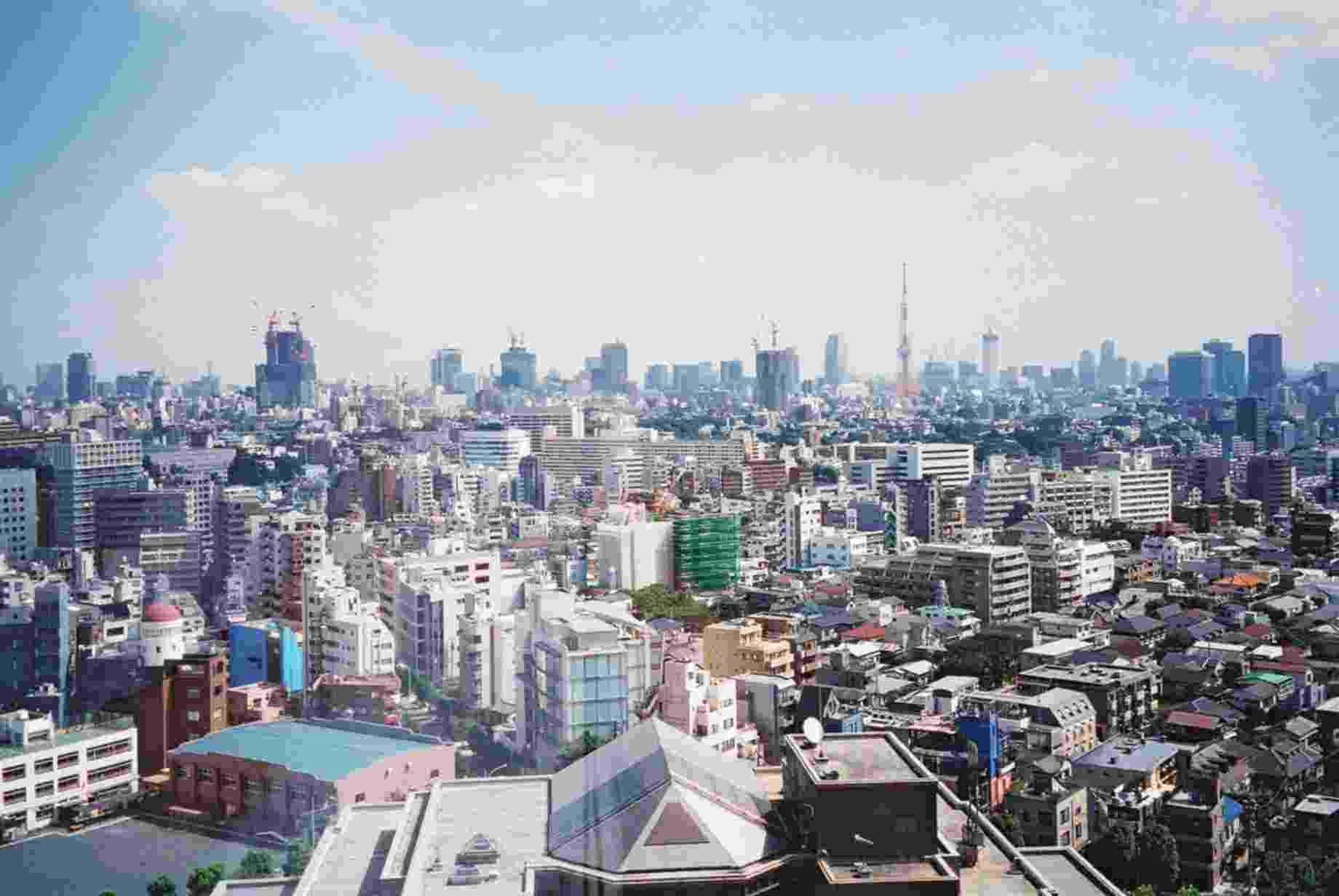 The skyline from Ebisu