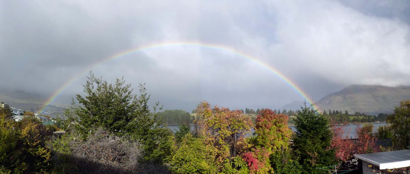 Changeable weather over Lake Wakatipu