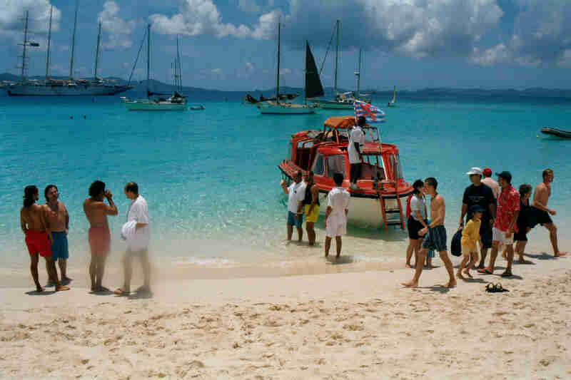 The only way to get to the beach