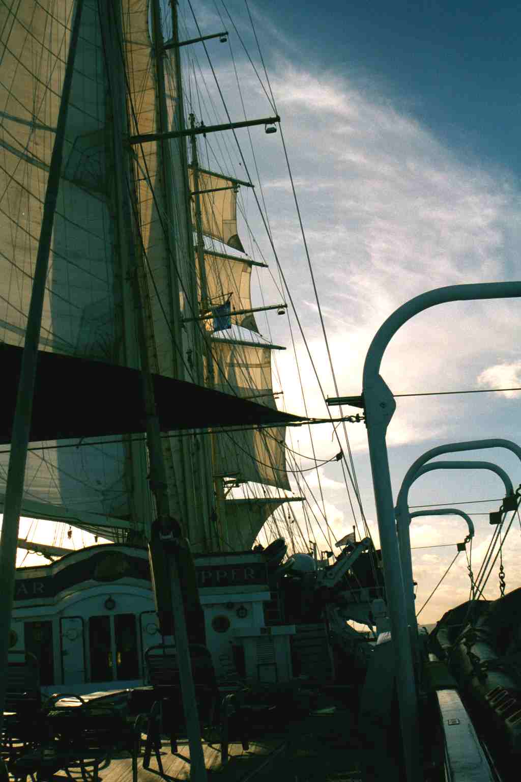 The deck from the stern