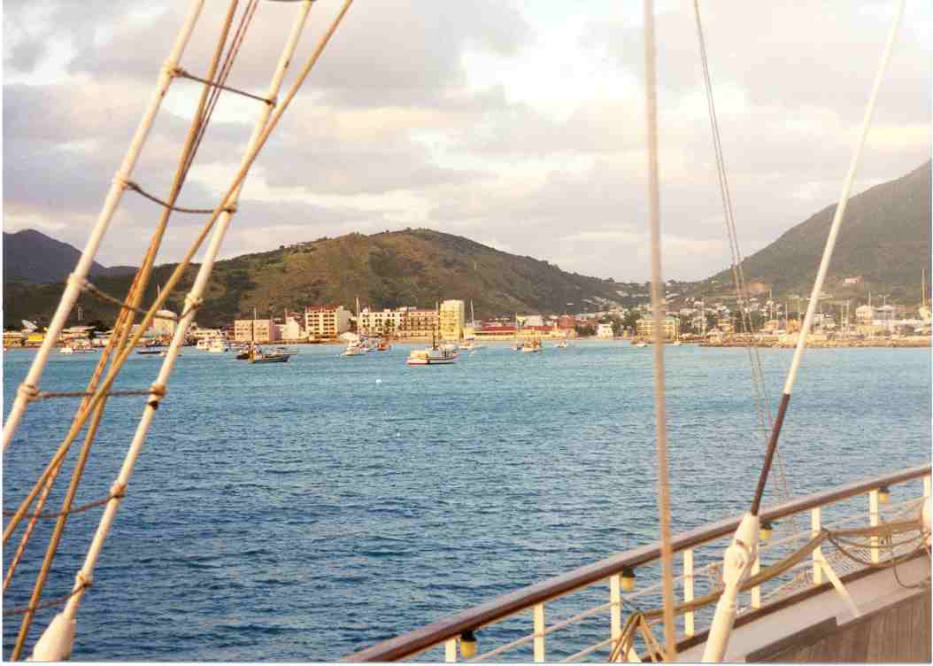 Sint Maarten from the ship, January 1999