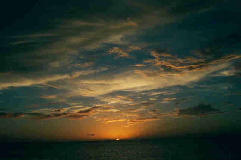 Sunset off Dominica