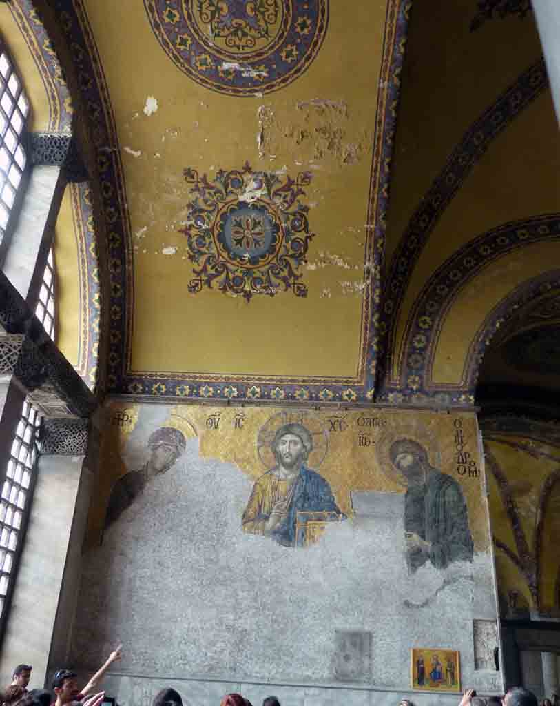 Mosaic in the South Gallery of Aya Sofya