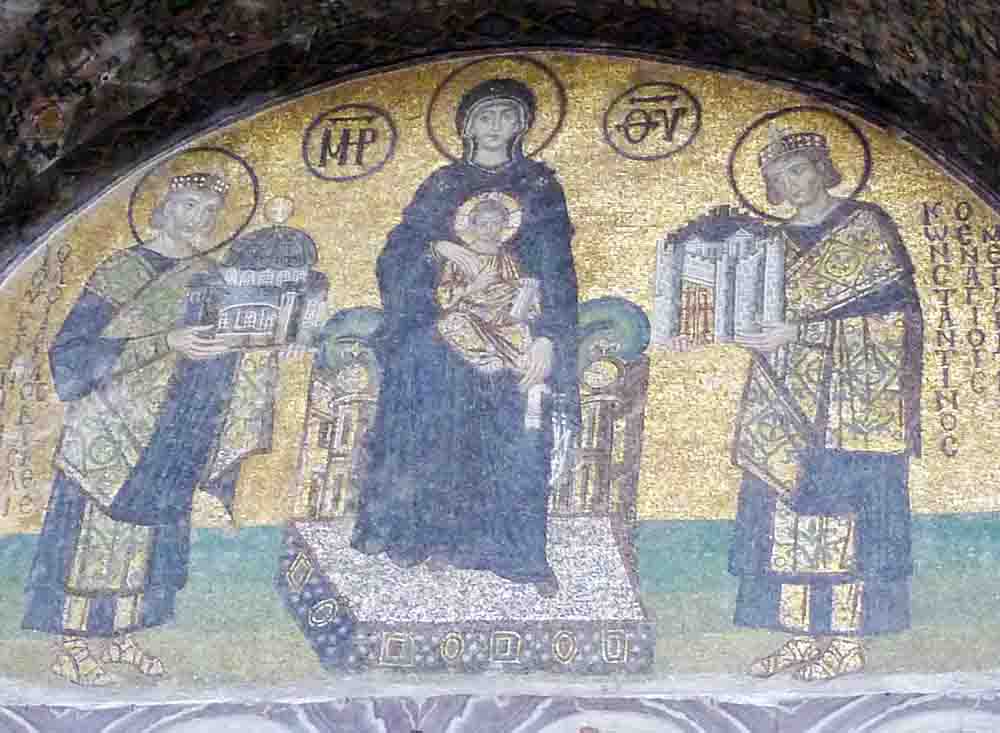 Mosaic in the South Vestibule of Aya Sofya