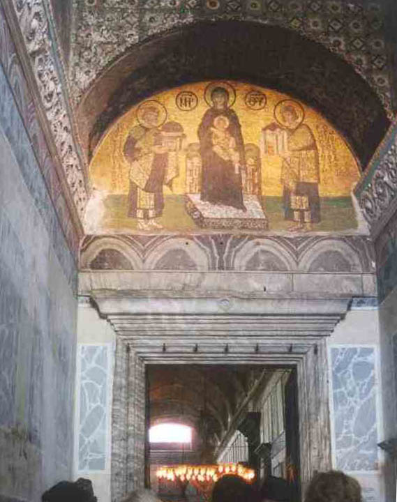 Mosaic in the South Vestibule of Aya Sofya