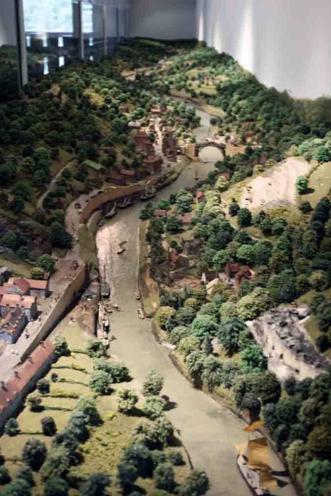 model of Ironbridge Gorge