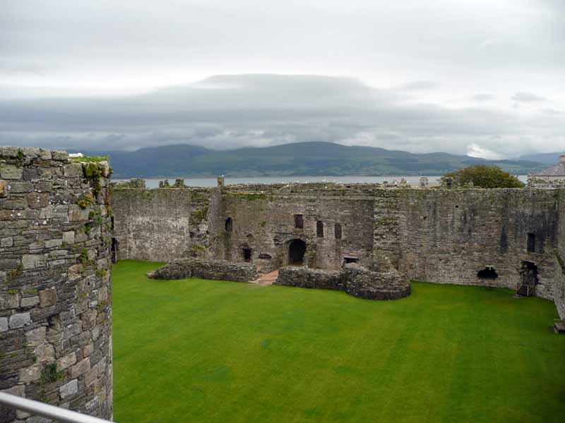 The South Gatehouse and the Mountains of Snowdonia