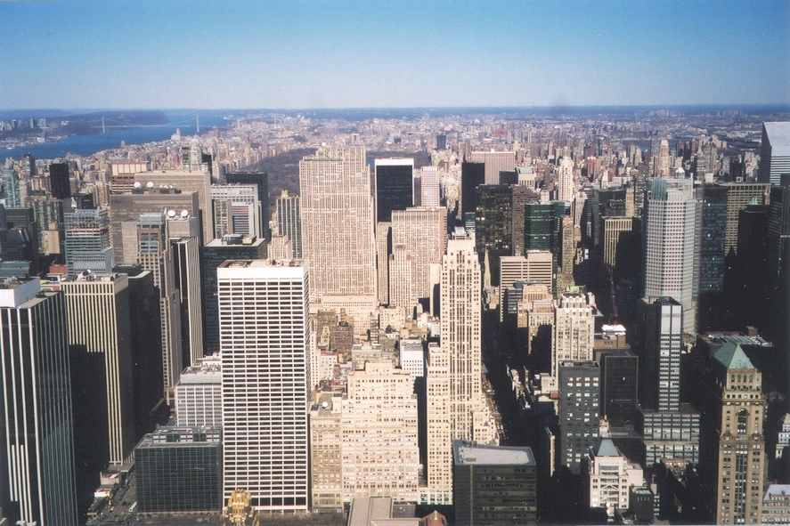 Looking north towards the George Washington Bridge