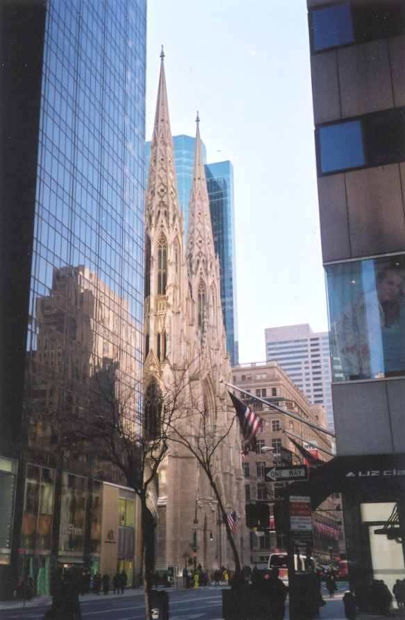 St Patrick's Cathedral from 5th Avenue