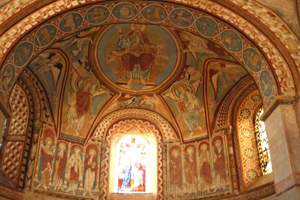 Wall paintings in the Apse, Copford Green Church