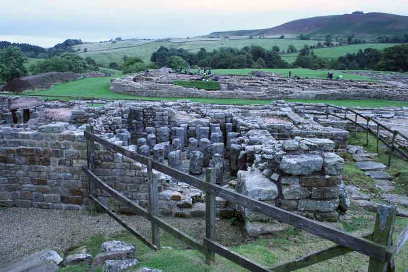 Hypocaust in the later Bath house