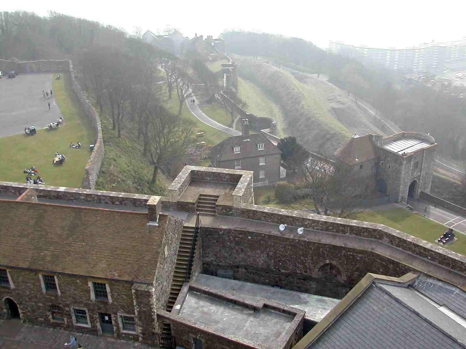 South West towards Peverell's Gateway, Dover Castle