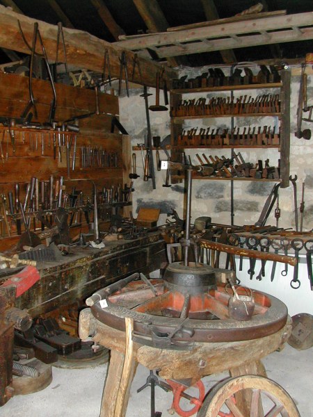 Village wheel wright, Ryedale Folk Museum, 
Hutton-le-Hole, Ryedale, Yorkshire